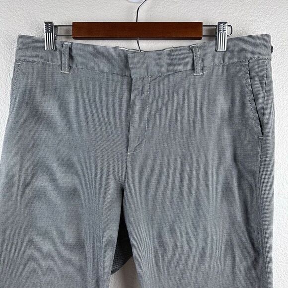 Gap Womens Blue Straight Leg Crop Mid Rise Slash Pocket Cotton Stretch Pants 14 - Picture 3 of 13